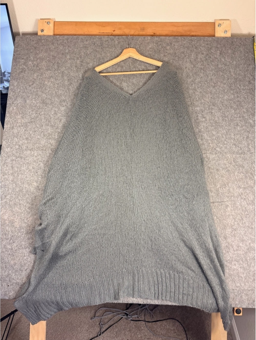Wooden Ships gray oversized knit sweater